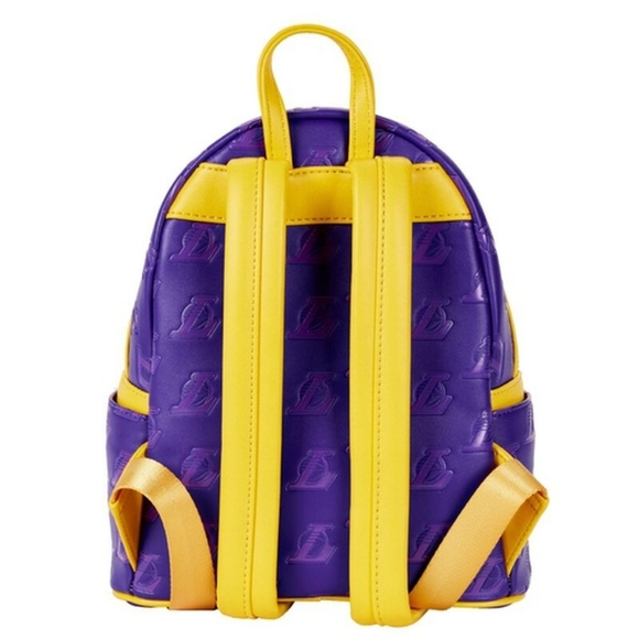 Loungefly Los Angeles Lakers Logo NBA Backpack NWT - Picture 2 of 4
